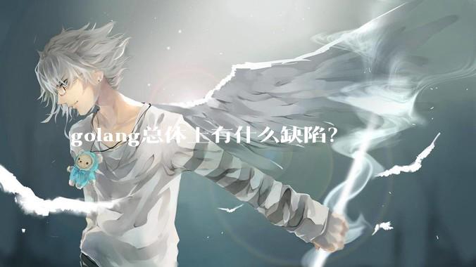 golang总体上有什么缺陷？